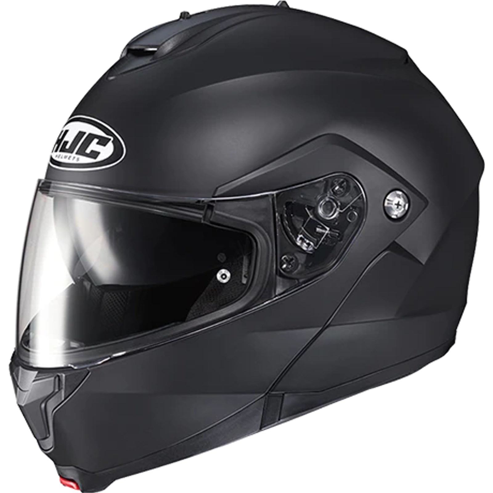 HJC C91N Solid Flip-Up Helmet S - Motorcycle Helmet with Sun Visor Black Matte
