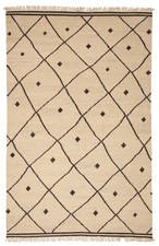 Vintage Hand Woven Area Rug 5'1" x 7'10" Traditional Wool Oriental Carpet