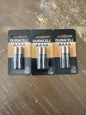 Lot Of 3 Packs Duracell AAAA 1.5 V Alkaline Batteries - Pack of 2 6 Total