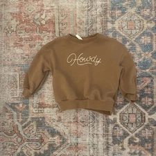 Rylee + Cru Relaxed Sweatshirt Howdy Saddle / 2-3Y