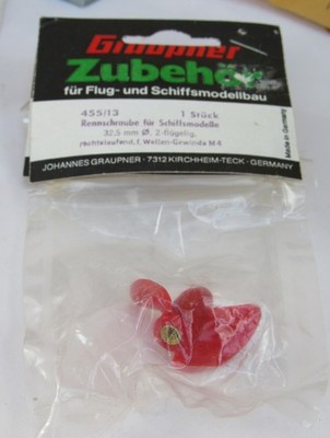 RC MODEL SHIP FITTING GRAUPNER  2 BLADE PLASTIC PROPELLERS-#455/13 - 32.5mm