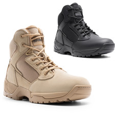 Men's Tactical Military Boots Desert Combat Outdoor Hiking Boots US Black/Sand