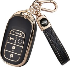 2021-2026 Honda Key Fob Cover Case Tpu For Accord Civic Hr-v Cr-v Pilot Black 2021-2026 Honda Key Fob Cover Case Tpu For Accord Civic Hr-v Cr-v Pilot Black