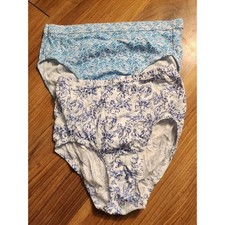 Jockey Womens Underwear Briefs Size 6 Pack Of 2 100 Cotton Floral