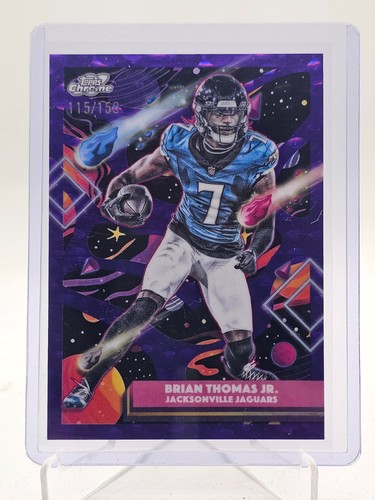 BRIAN THOMAS JR. 2025 TOPPS COSMIC CHROME PURPLE NEBULA /150 #46 JAGUARS Q7485