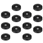 24 Pcs Tinplate Canning Lids Mason Jar with Straw Hole Accessories