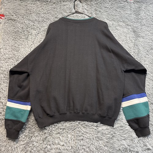 Vintage Cherokee Sport Embroidered Logo Striped Colorblock Sweatshirt Sweater XL - Picture 7 of 7