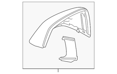 Genuine Audi Mirror Cover 4M0-857-527-J-3Q7