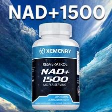 NAD+ 1500mg - Resveratrol, DNA Repair, Energy Production, Cellular Metabolism