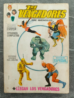 Avengers #1 - RARE GRAIL Spain Enrich REDRAWN Cover - 1st Team App Hulk Iron Man