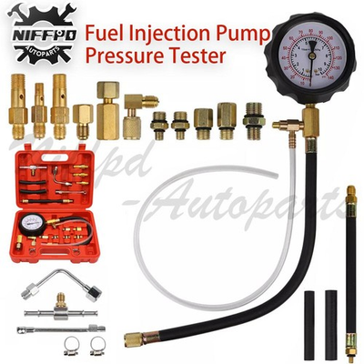 #ad 0 140PSI Fuel Injection Pump Pressure Tester Injector Pump Pressure Gauge Kit US $24.59