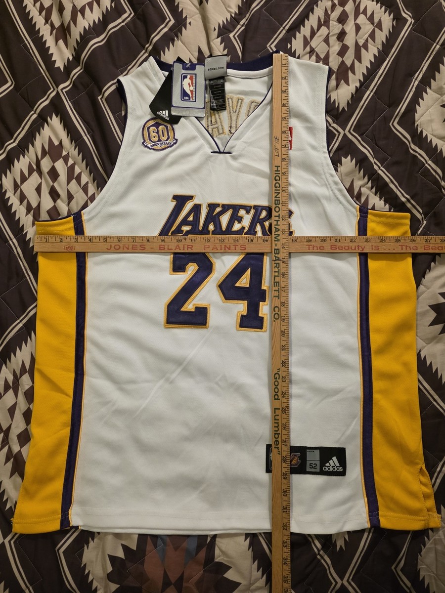Kobe Bryant Authentic Adidas 60 Anniversary Jersey #24 Lakers