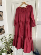 Ewa I Walla Women's Cotton Dress Size S Cerise Colour BNWT