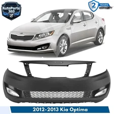Front Bumper Cover Fascia & Fog Light Assembly Kit For 2012-2013 Kia Optima
