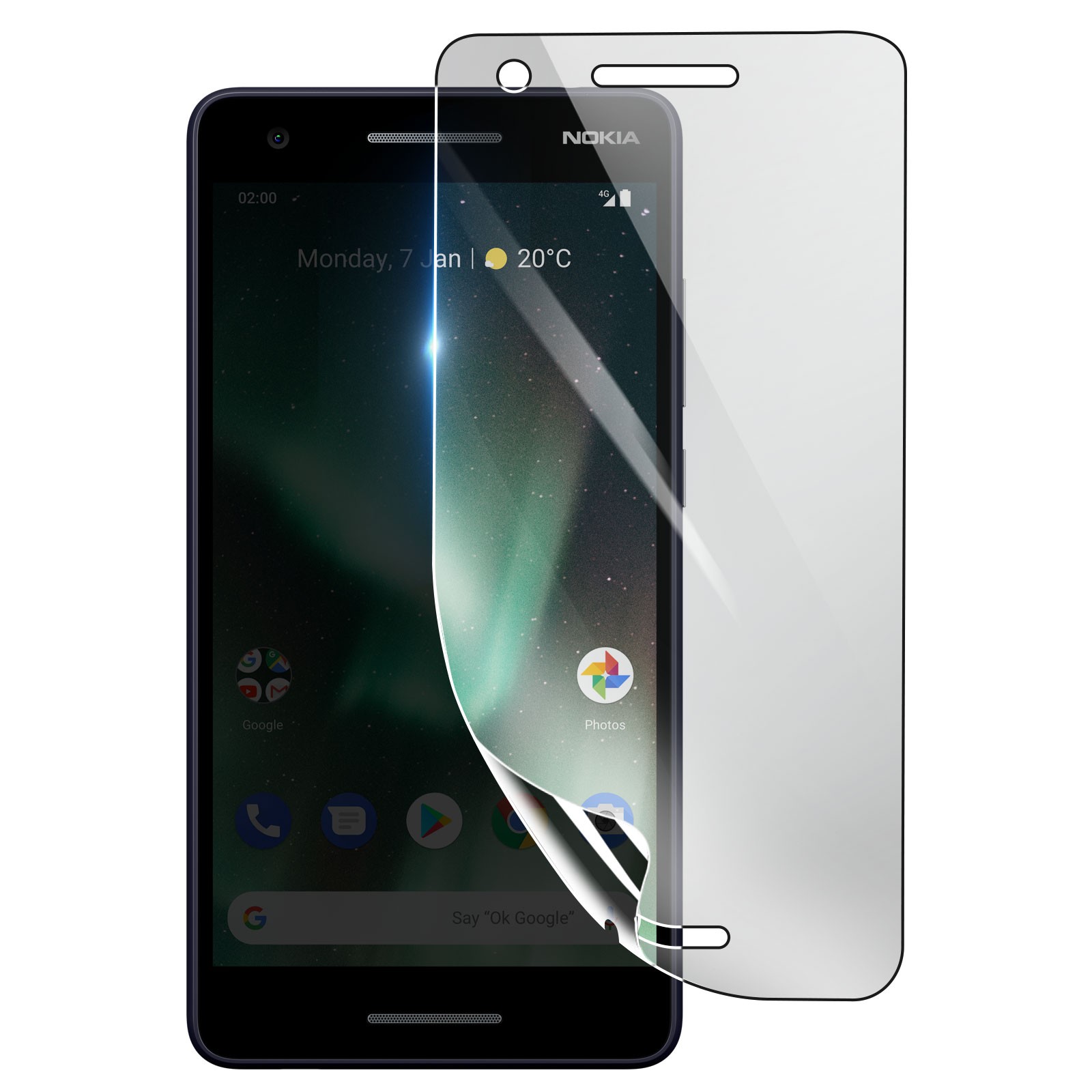 Protection ecran antichoc Nokia 2.1 film hydrogel flexible anti-rayures 3mk