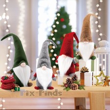 Christmas Faceless Gnome Santa Plush Dolls Xmas Ornament Toy Table Decor Gift