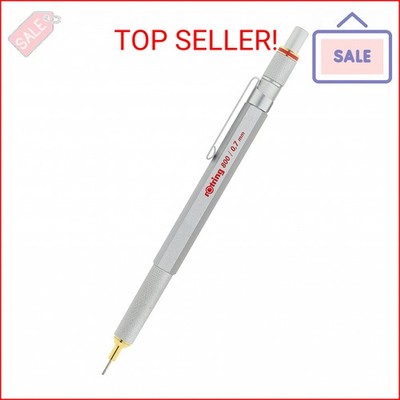 rOtring 800 Mechanical Pencil, 0.7 mm, Silver Metal Barrel