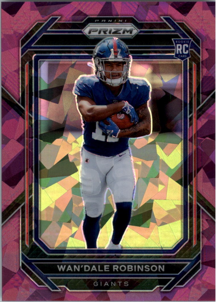 2022 Panini Prizm Prizms Purple Ice #315 Wan'Dale Robinson /225 - FB