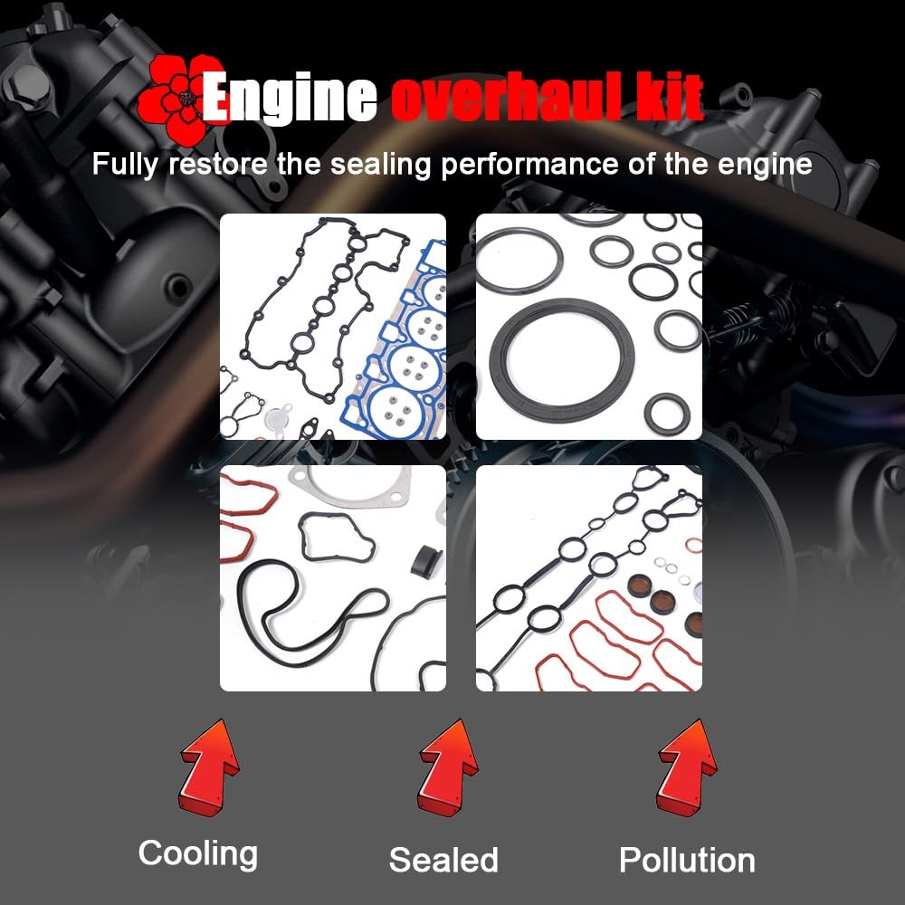 OEM Quality Engine Rebuild Gasket Seal Kit 079103383AQ For 2008-2015 Audi R8
