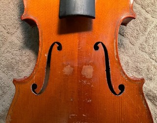 Vintage 4/4 German Nikolaus Amati Copy Violin for Luthier Repair Project