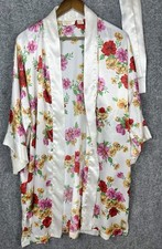 Vintage 90s Victoria's Secret Gold Label Floral Kimono Robe - Coquette Romantic
