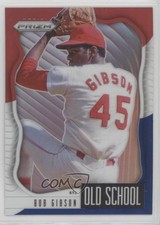 2021 Panini Prizm Old School Red White & Blue Prizm Bob Gibson #OS-3 HOF 07f1