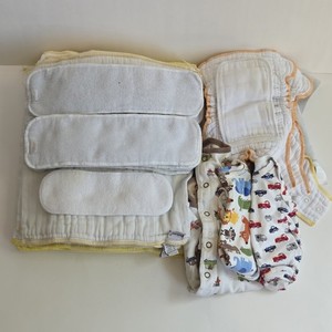 Cloth Diaper Lot AlvaBaby Cloth-eez Prefold & Workhorse Snap-In Insert Carter's