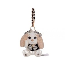 Disney 2025 anniversary lady and the tramp black gold plush bag charm keychain