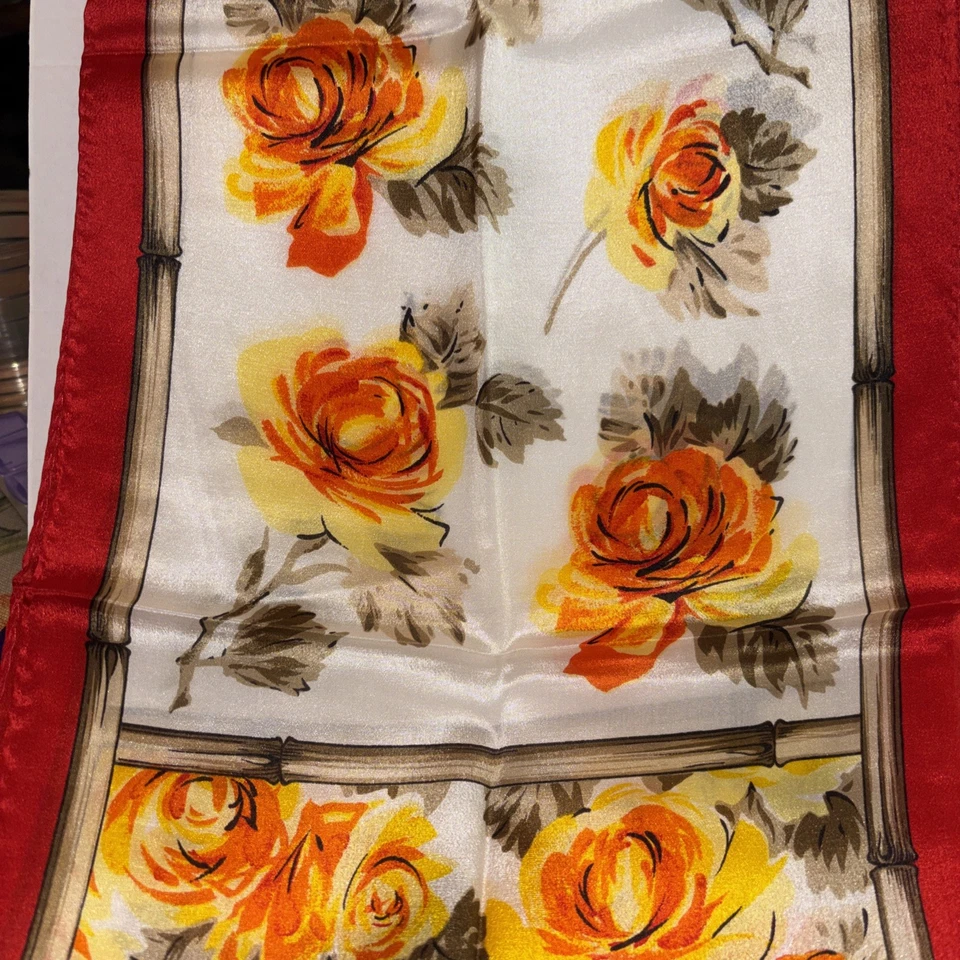 Vintage New Oscar De La Renta Silk Scarf - Image 2 of 2