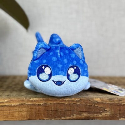 Aphmau MeeMeows - Sealife Wurf Plüsch Wal Katze blau Kawaii süß 6 Zoll