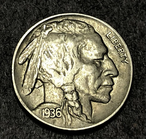 1936-P Buffalo Nickel Nice XF Extra Fine 5c Coin
