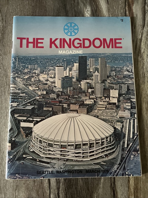 March 1976 The Kingdome Magazine Seattle Washington 88 Pages 8-1/4"x 11" Sku874