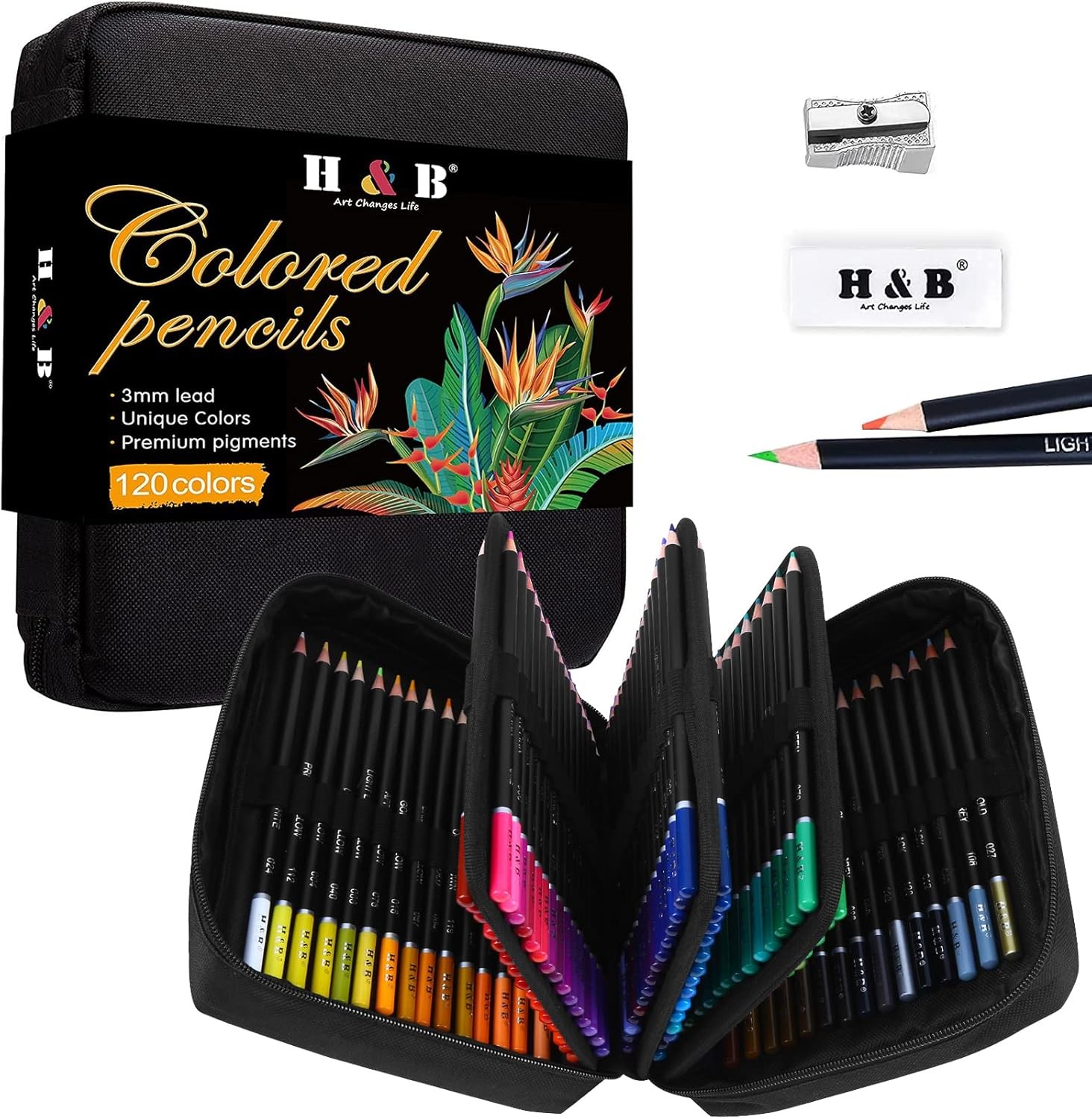 Kit,oil Based Soft Core, 122 Piece Set, Multicolor
