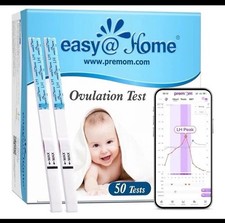 Easy Home Ovulation Test Strips 50-Pack , FSA Eligible Ovulation Predictor Kit