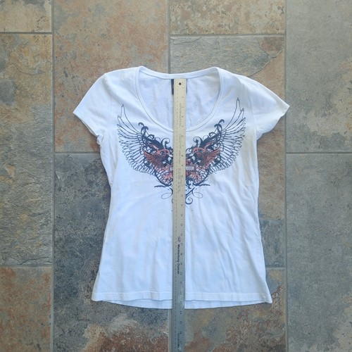 2012 Harley Davidson T-shirt Women Size Large White Short Sleeve Orlando FL - Picture 4 of 7