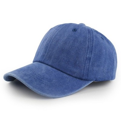 Daily Wear Baseball Cap aus gewaschener Baumwolle verstellbarer Rücken Vintage