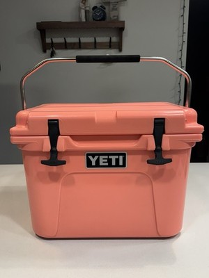 Gently Used Yeti Roadie 20 Coral Hard Cooler Limited Edition Rare