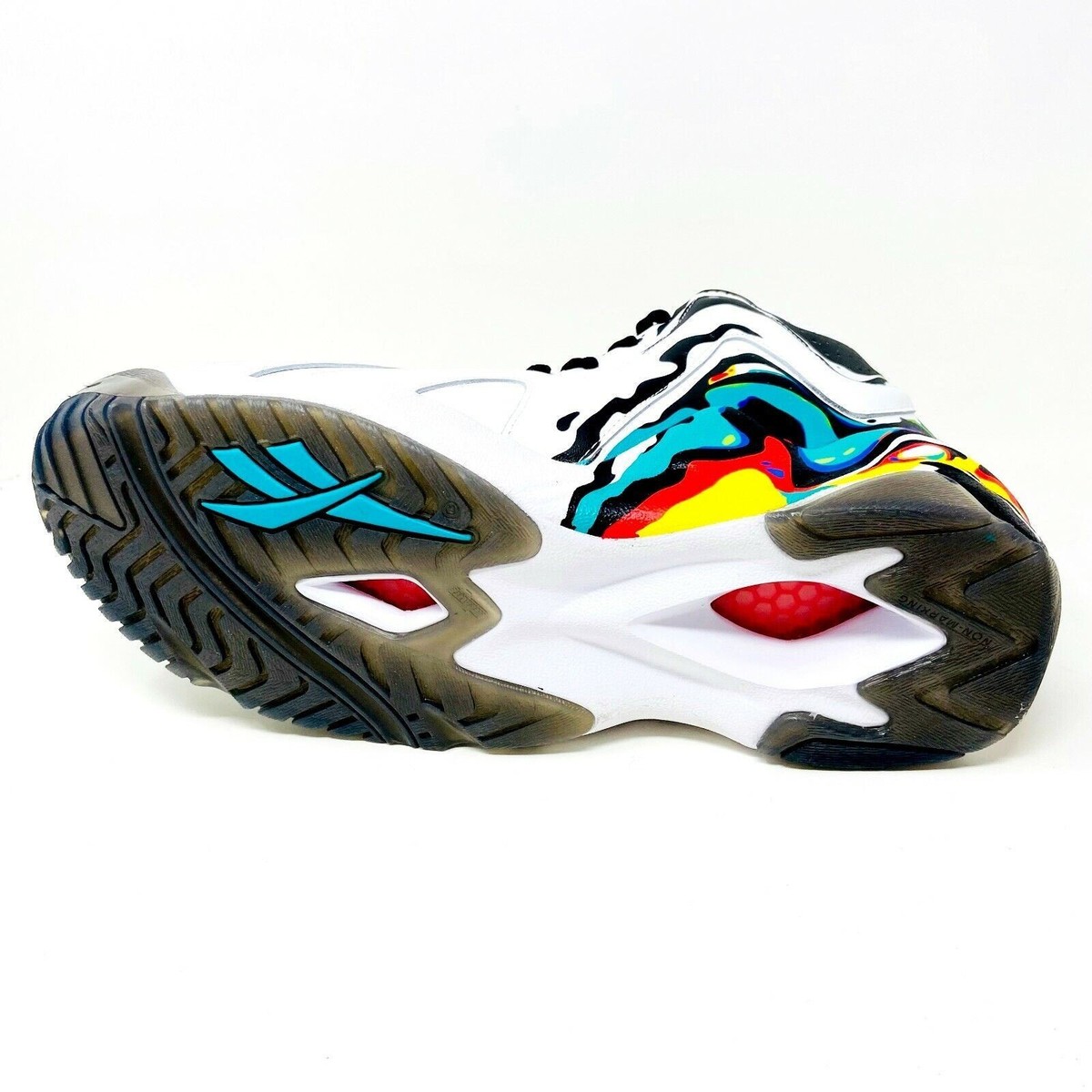 Reebok Kamikaze II Mid International Peace Day White Black Mens Size 15 FY6116 Reebok Kamikaze II Mid International Peace | Mercari main image 4