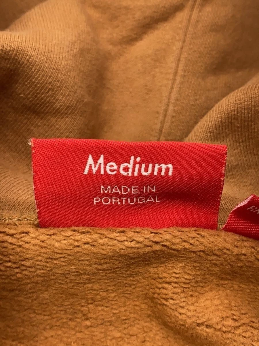 Felpa con cappuccio Supreme 21SS stile manuale M cotone cammello usata