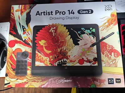 XPPen Artist Pro 14 (Gen 2) Graphics Drawing Tablet 16384 Levels FHD 1920×1200