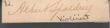 Albert Spalding. (1888-1953). American violinist and composer. Signed clip. COA