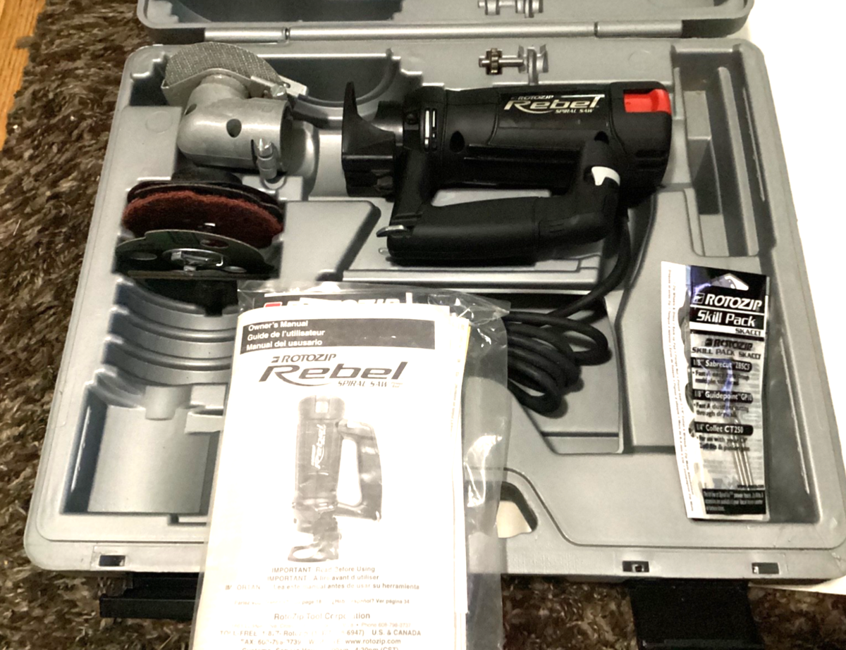 ROTOZIP Rebel Spiral Saw Model Rebel Type 1 COMBO KIT ZIP MATE