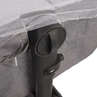 Folding Baby Bed Light Grey Multifunctional Crib For Infants Easy To Use