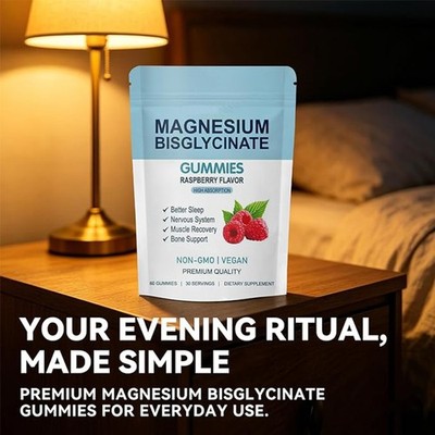 Spnutrition Magnesium Bisglycinate Gummies, with 400Mg Magnesium Bisglycinate Ch