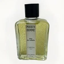 Vintage Caron Pour Un Homme 25ml .84oz EDT Splash Eau de Toilette Paris Original