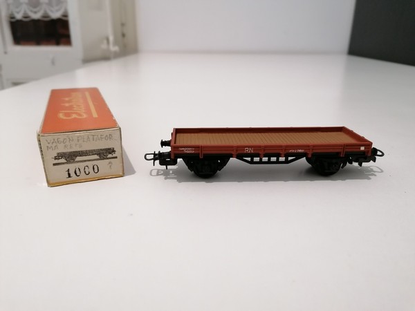 Electrotren H0 1000 Vagón Plataforma Borde Bajo Renfe Nuevo New OVP