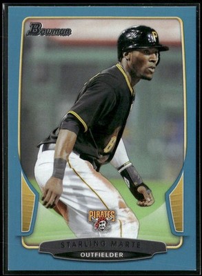 2013 Bowman #61 Starling Marte Blue #/500