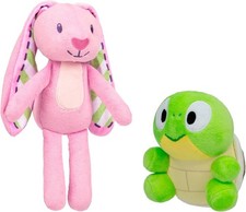 Bluey Friends 2-Pack Plush Stuffed Animals for Kids, Floppy and Turtleboy TV Sho