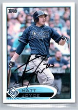 Matt Joyce 2012 Topps Auto Signed by #196 Tampa Bay Rays