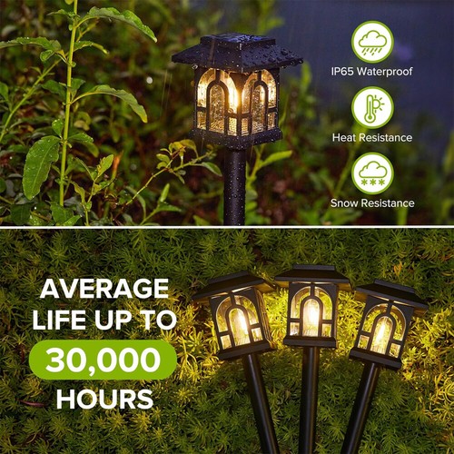 Gartenleuchte Solarleuchte Gartenlampe Außen LED Solarlampen Garten Balkon 8pcs - Bild 7 von 18